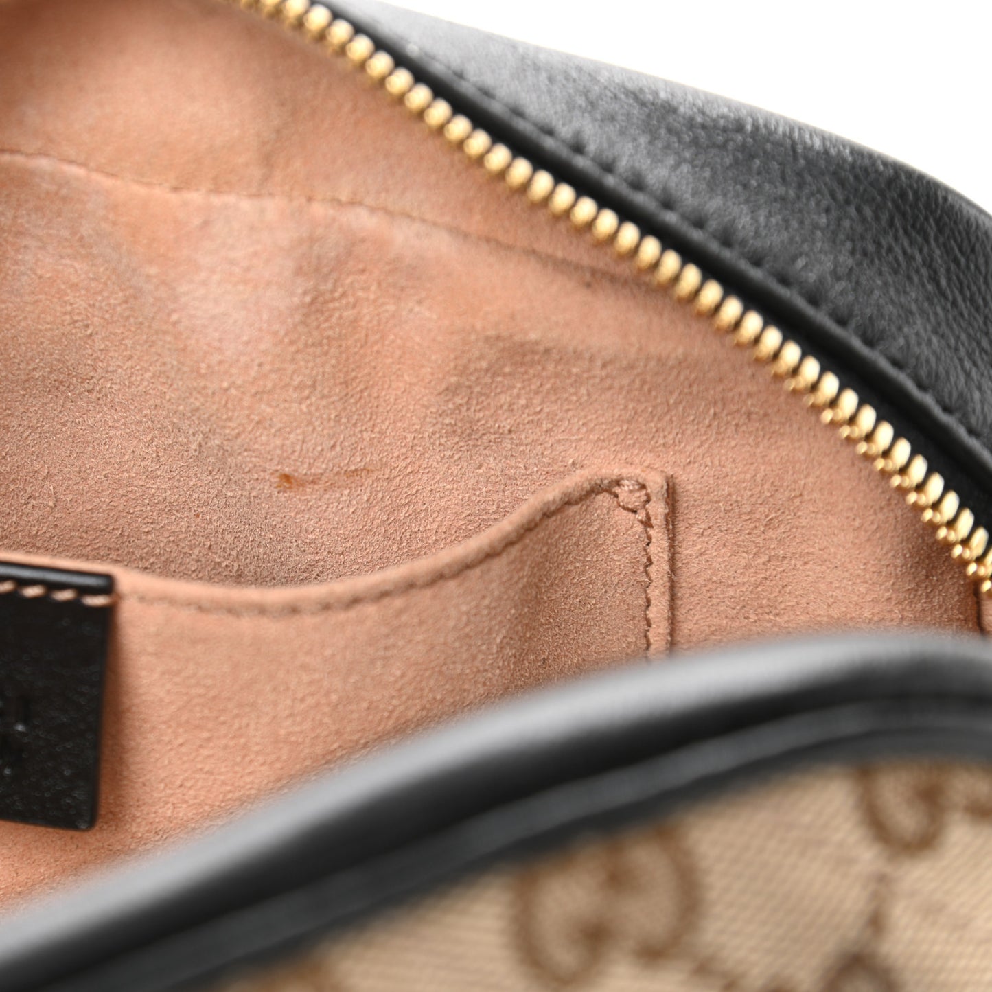 Monogram Matelasse Diagonal Small GG Marmont Chain Shoulder Bag Beige Black