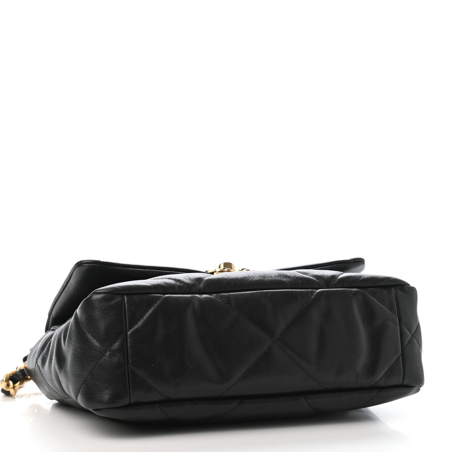 Chanel Goatskin Quilted Medium Chanel 19 Flap Black 3 of 4