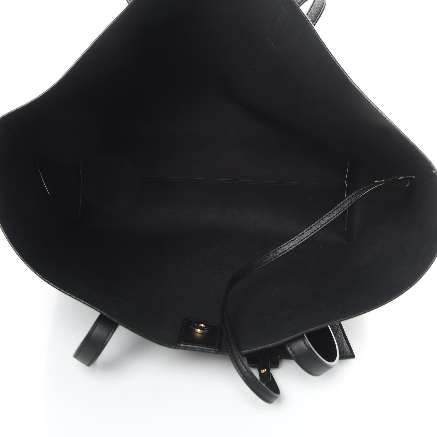 Calfskin Large Shopping Tote Black