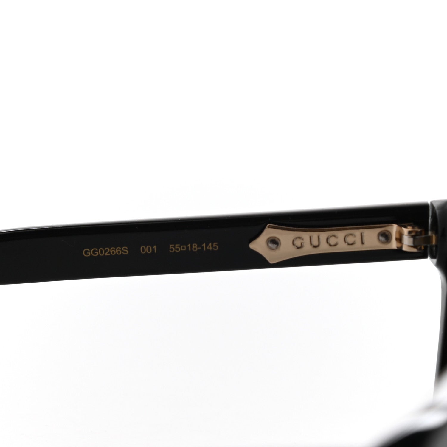 Gucci Acetate Sunglasses GG0266S Black 6 of 8