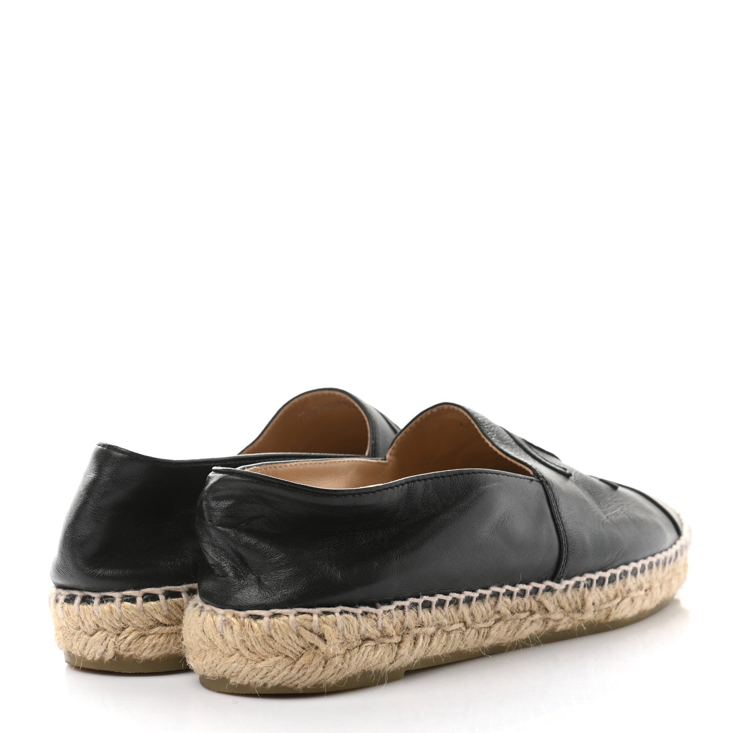 Chanel Lambskin CC Espadrilles 39 Black 4 of 9