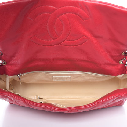 Chanel Glazed Soft Caviar Large Flap Red 5 of 10