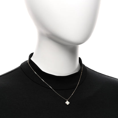 Van Cleef & Arpels 18K Yellow Gold Mother of Pearl Sweet Alhambra Pendant Necklace 2 of 6