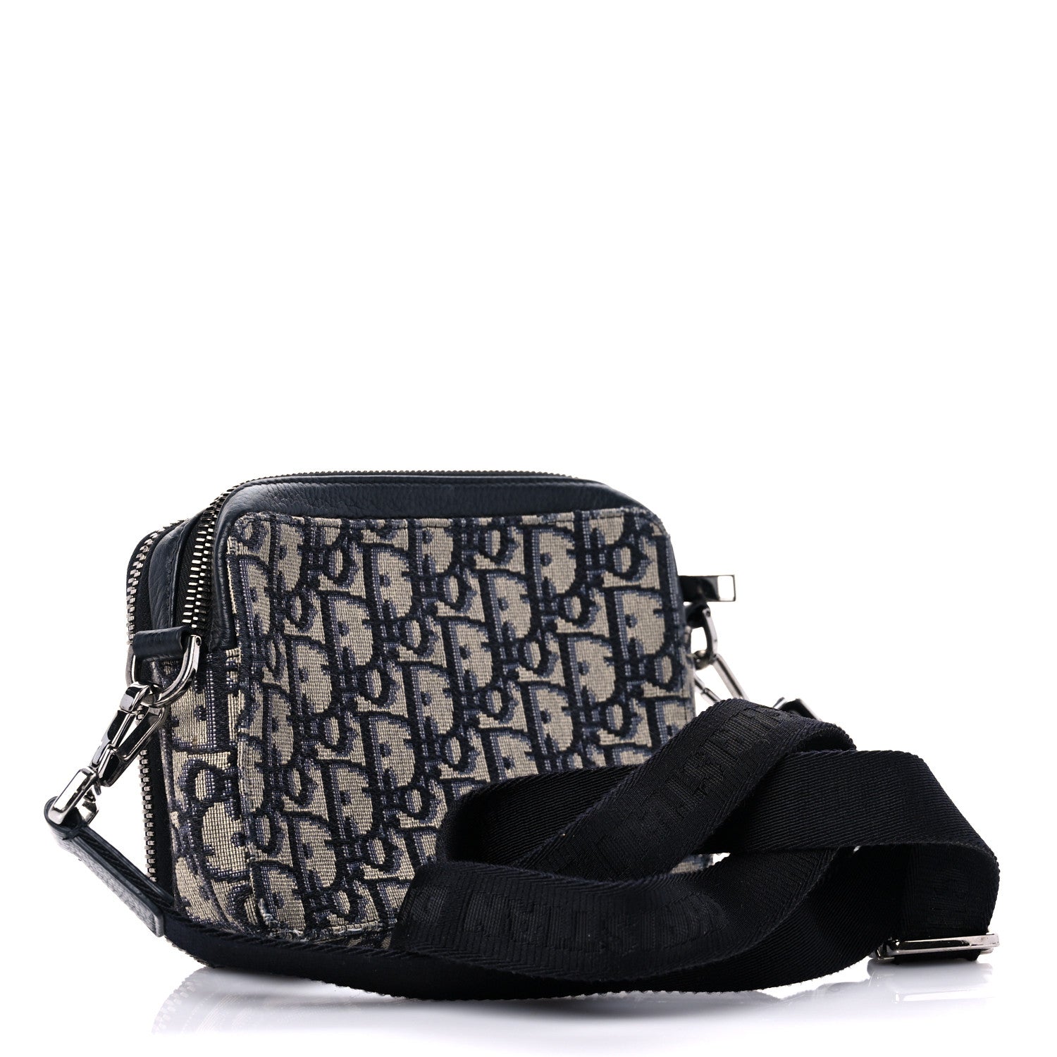 Christian Dior Oblique Pouch Navy Blue 3 of 17