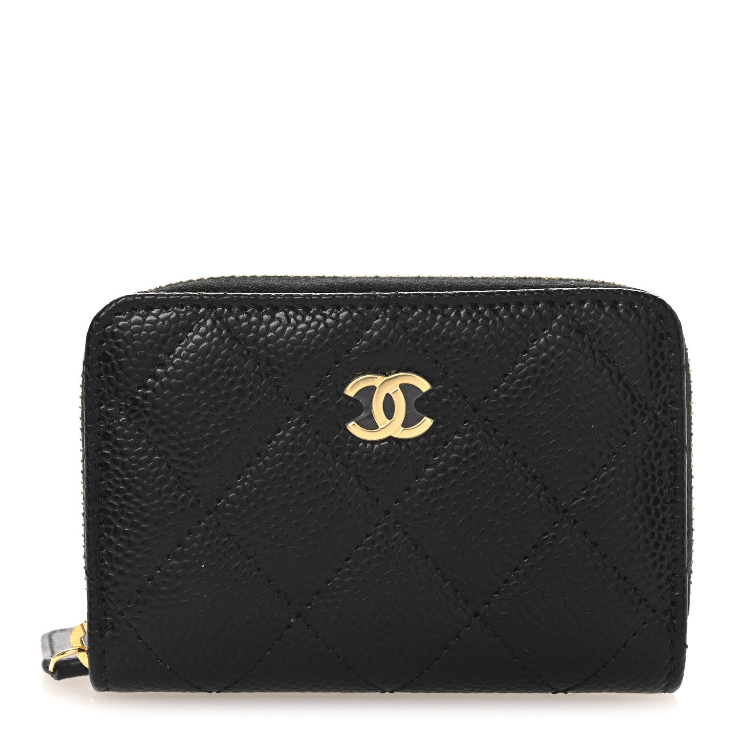 Chanel Caviar Quilted Classic Zipped Coin Purse Black 1 of 9