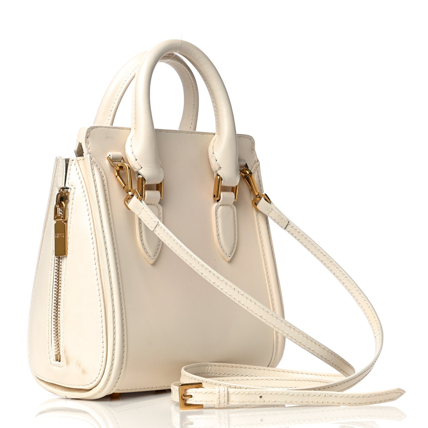 Alexander McQueen Calfskin Mini Heroine Off White 2 of 11