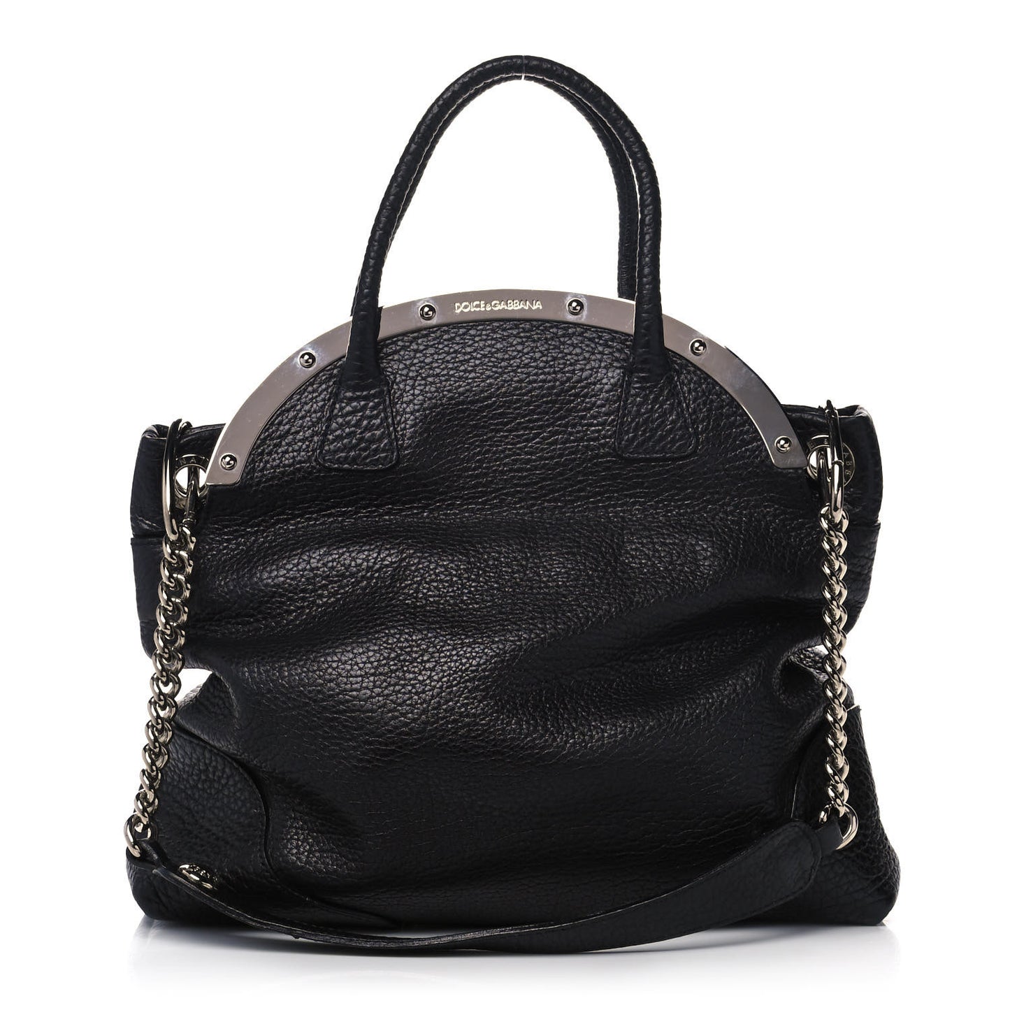 Calfskin Miss Camp Shoulder Bag Black