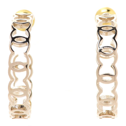 Chanel Metal CC Hoop Earrings Gold 1 of 4