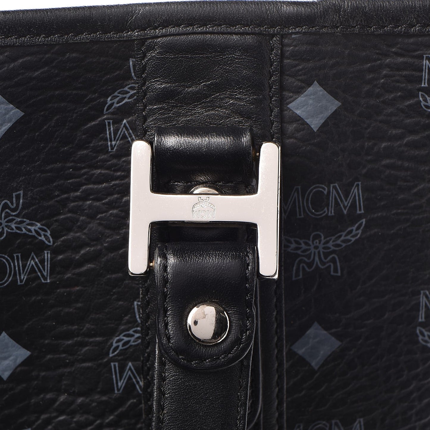 Visetos Shopping Tote Cognac Black