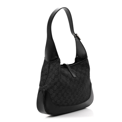 Gucci Monogram Jackie O Hobo Black 3 of 12
