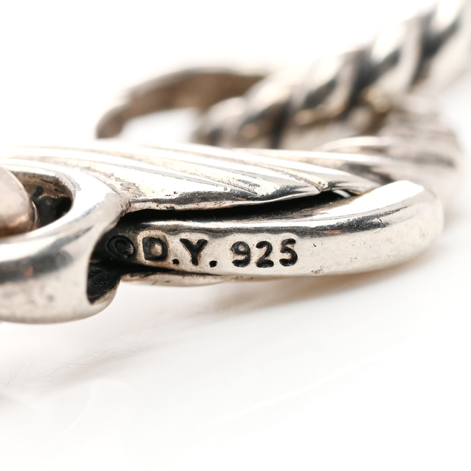 David Yurman Sterling Silver Chalcedony Pearl Lariat Necklace 6 of 6