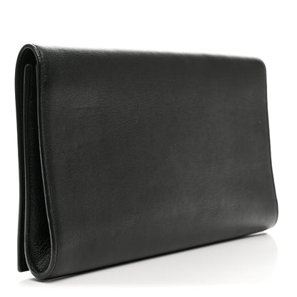 Saint Laurent Calfskin Monogram Large Belle De Jour Clutch Black 3 of 6