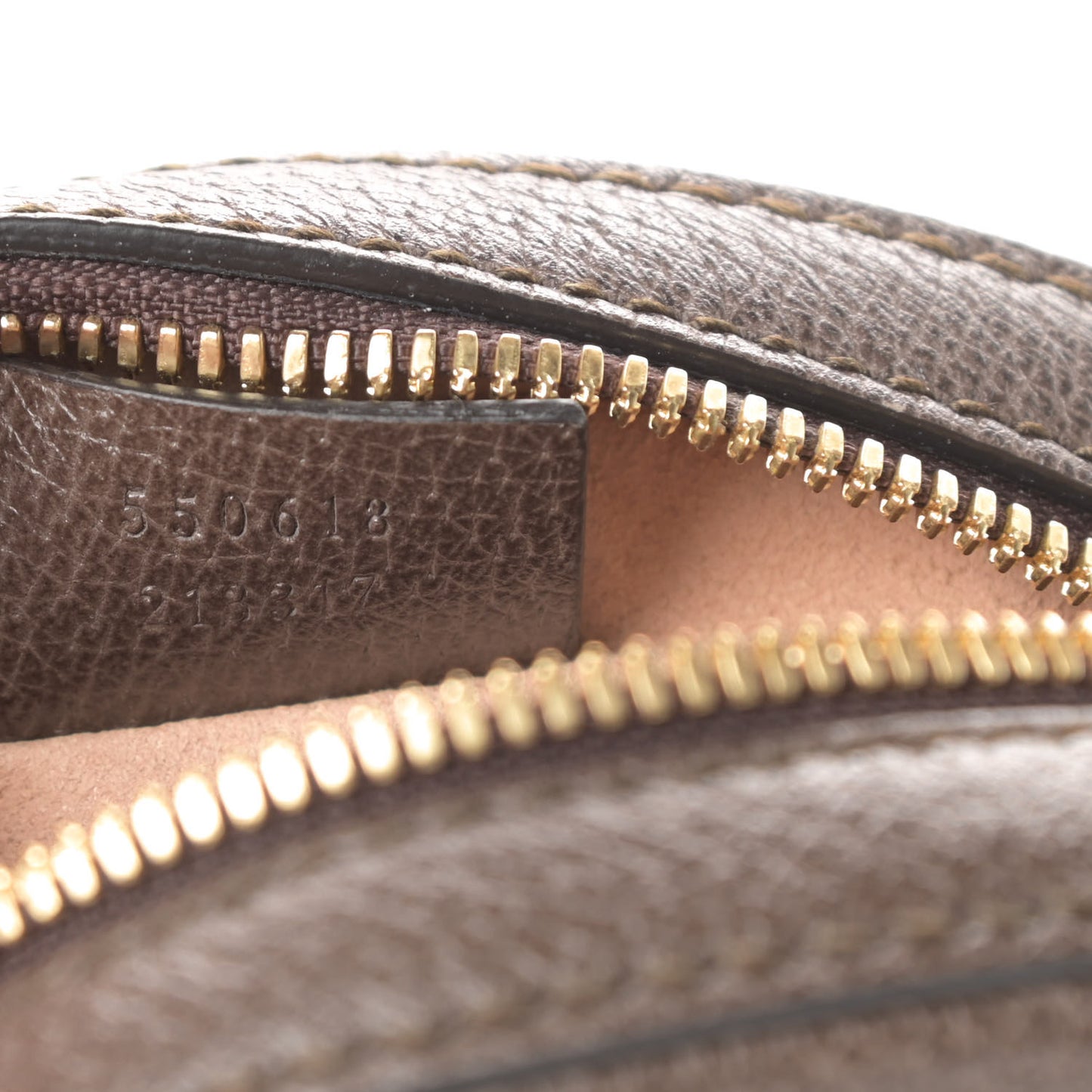 GG Supreme Monogram Web Mini Ophidia Round Shoulder Bag Brown