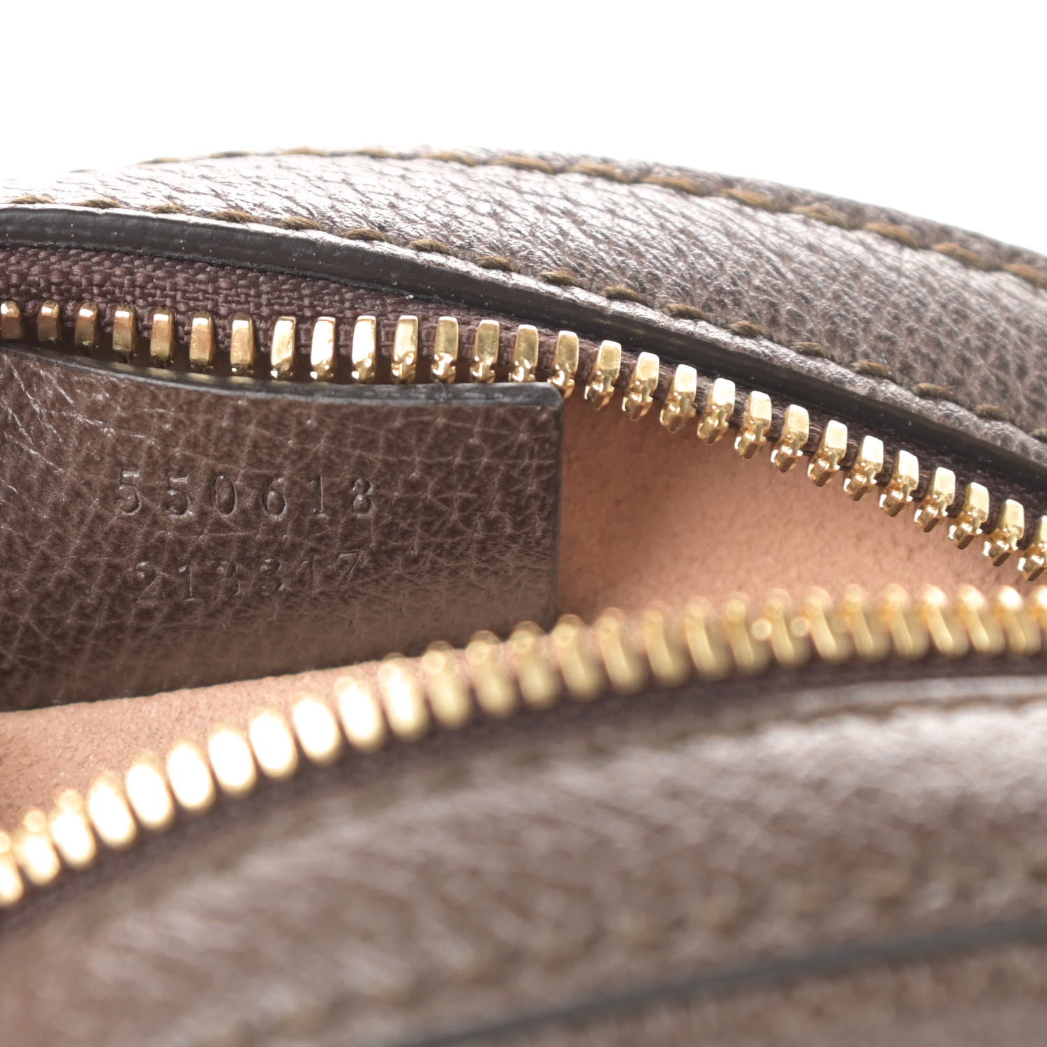 Gucci GG Supreme Monogram Web Mini Ophidia Round Shoulder Bag Brown 7 of 10
