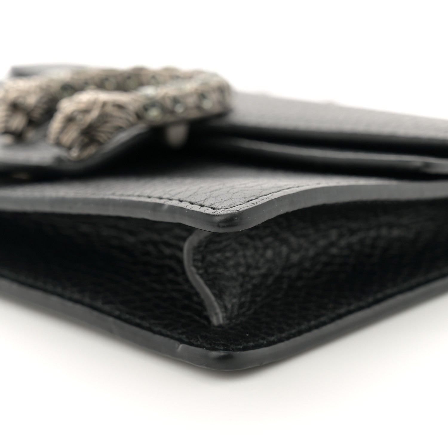 Gucci Calfskin Super Mini Dionysus Shoulder Bag Black 9 of 11