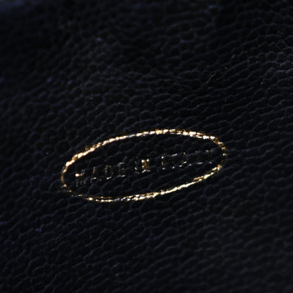 Chanel Caviar Quilted CC Drawstring Backpack Navy 7 of 14