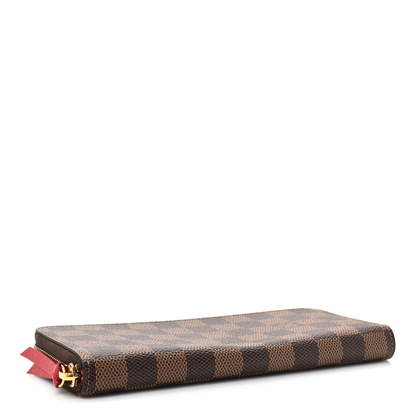 Damier Ebene Clemence Wallet Cherry