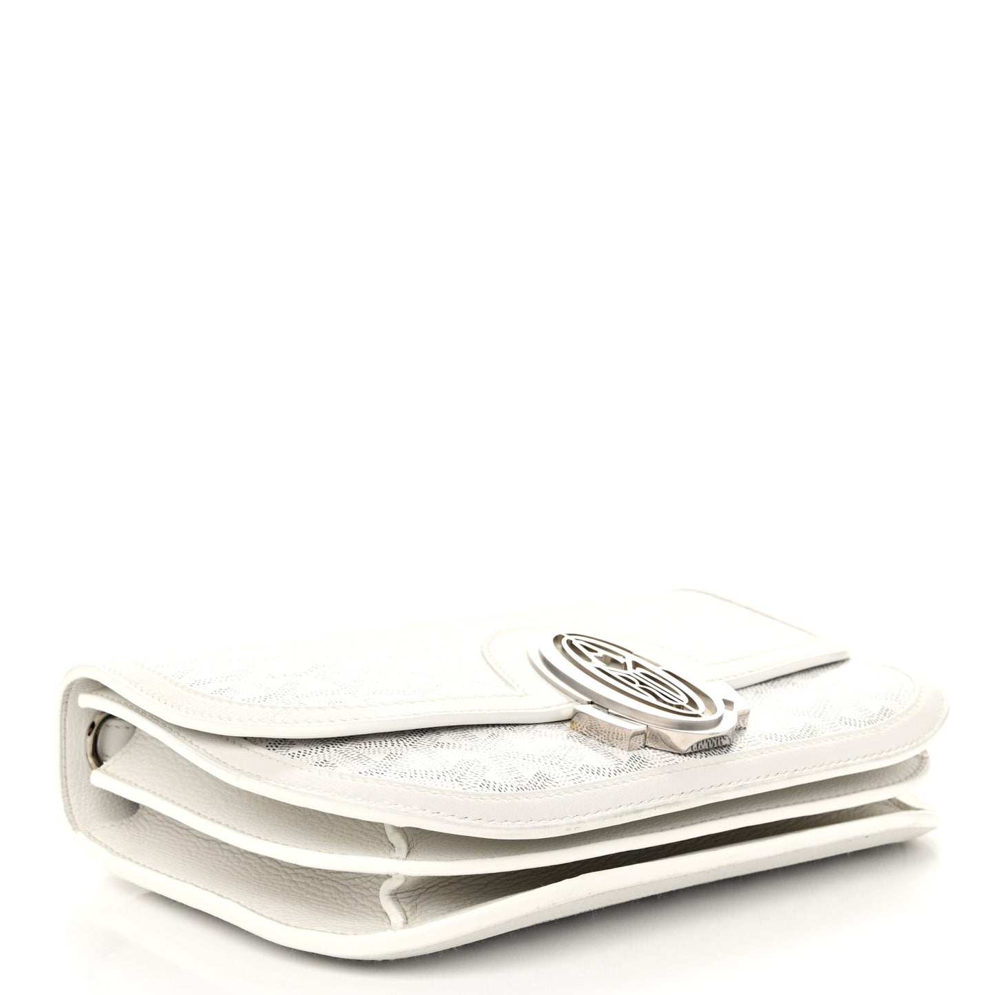 Goyardine 233 PM Shoulder Bag White