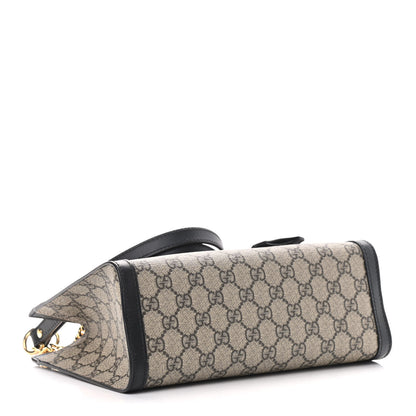 Gucci GG Supreme Monogram Small Padlock Tote Black 4 of 9