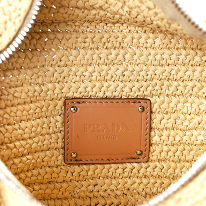 Prada Yarn Raffia Effect Crochet Belt Bag Naturale 5 of 9