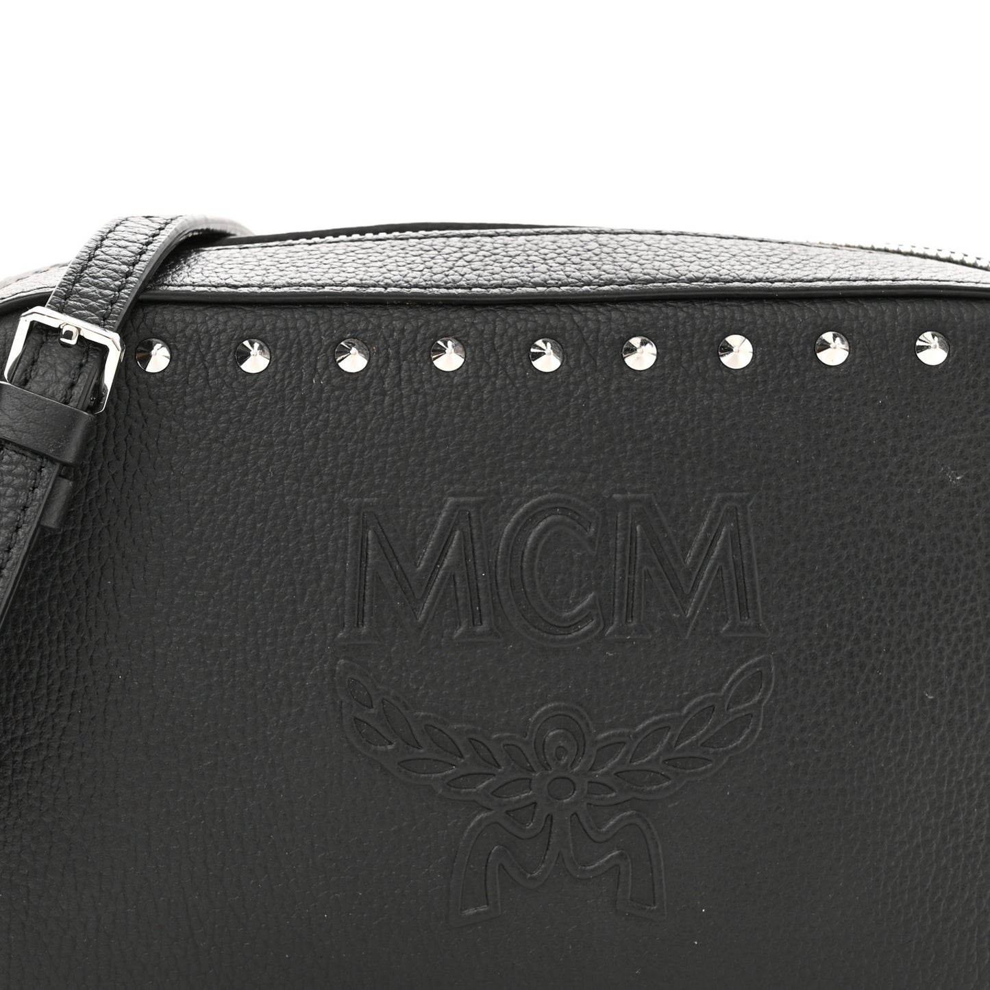 Calfskin Chanswell Studded Camera Bag Black