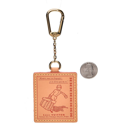 Louis Vuitton Vachetta Groom Key Ring Bag Charm Red 2 of 4