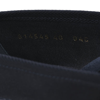 Gucci Rubber Satin Ballerina Flats 40 Black 10 of 11
