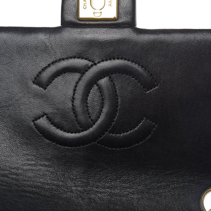 Chanel Lambskin Quilted Mini Square Flap Black 9 of 16