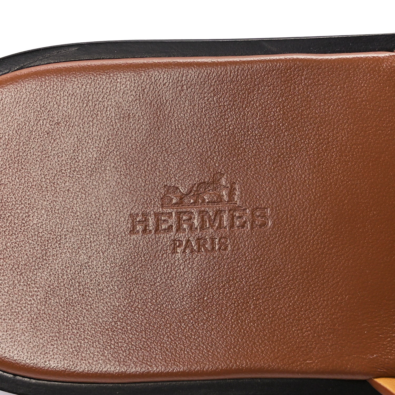 Hermes Calfskin Mens Izmir Sandals 42.5 Gold 7 of 8