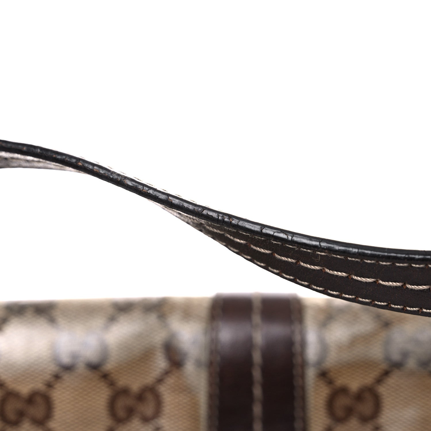 Gucci Crystal Monogram Duchessa Flap Shoulder Bag Dark Brown 23 of 29