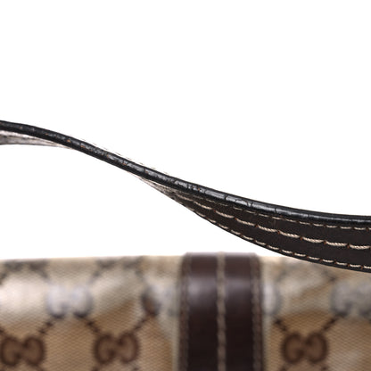 Gucci Crystal Monogram Duchessa Flap Shoulder Bag Dark Brown 23 of 29