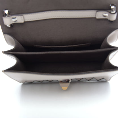 Fendi Vitello Liberty Lucido Catalan Mirror Hypnoteyes Studded Small Kan I Shoulder Bag Grigio Polvere Bordeaux Multicolor 5 of 9