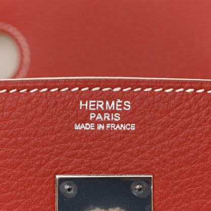 Hermes Togo Eclat Birkin 30 Sanguine White 6 of 10