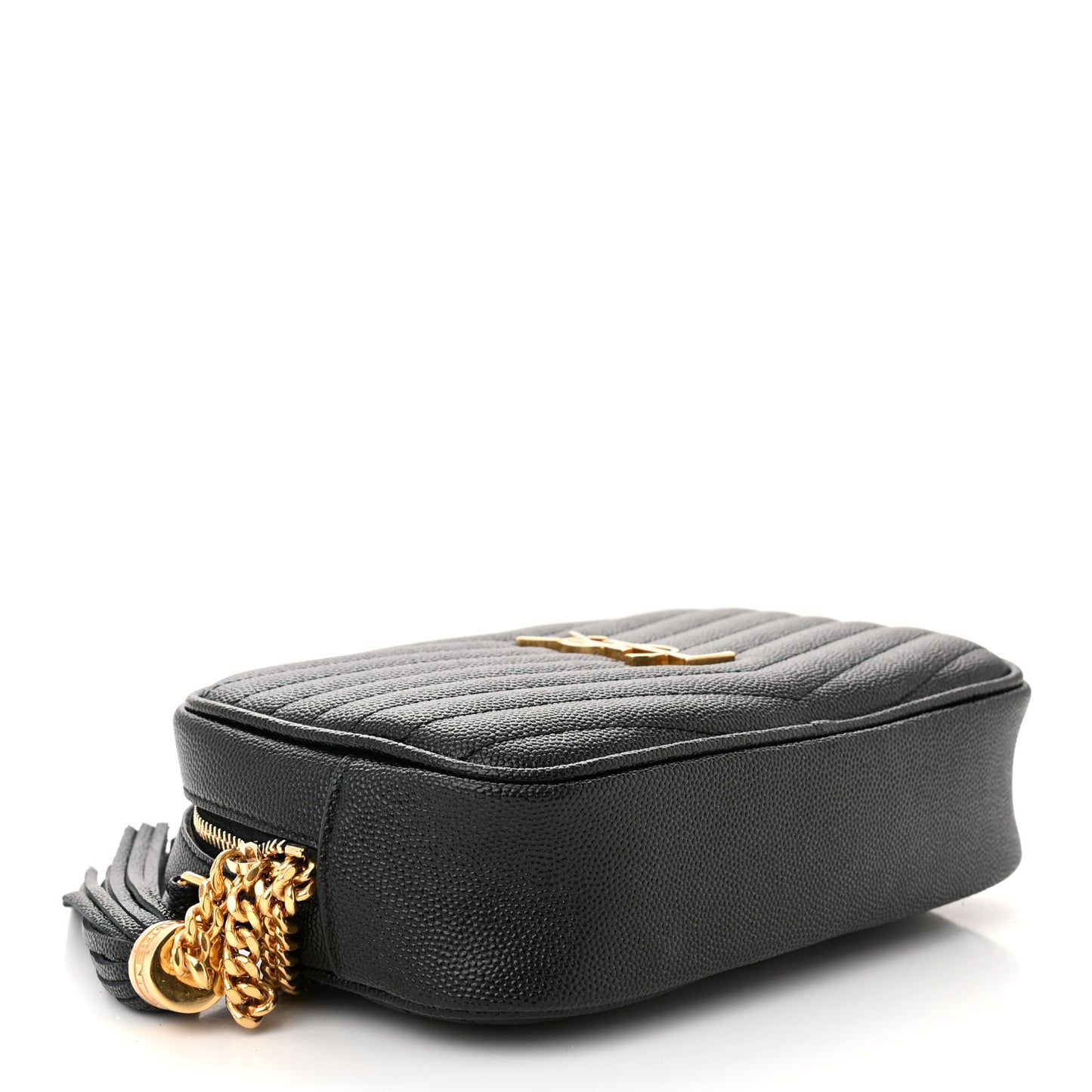 Grain De Poudre Matelasse Monogram Mini Lou Camera Bag Black