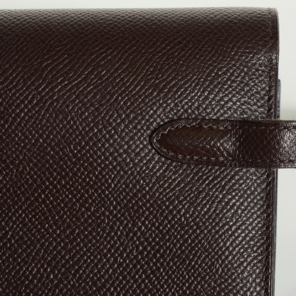 Hermes Epsom Kelly Longue Wallet Chocolate 27 of 30