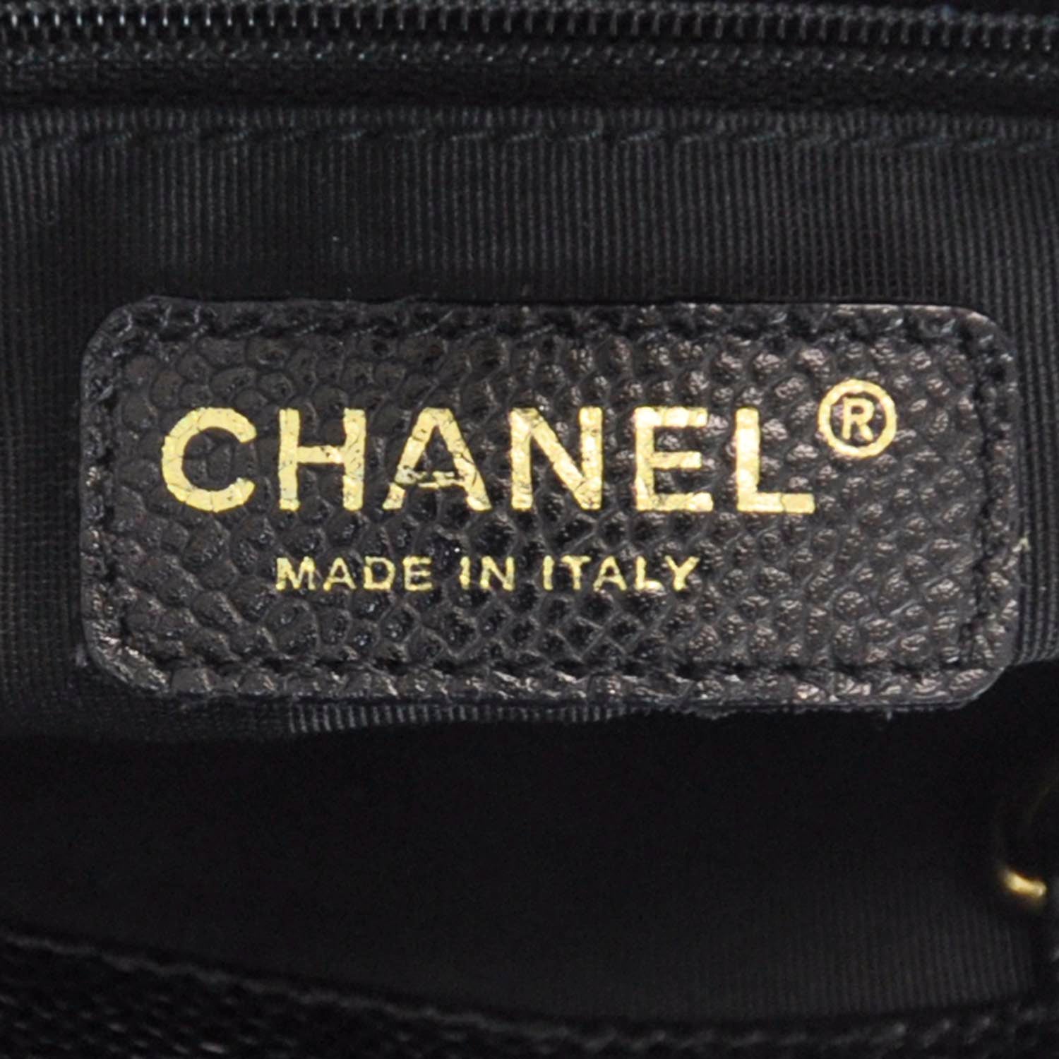 Chanel Caviar Petit Shopping Tote PST Black 7 of 9