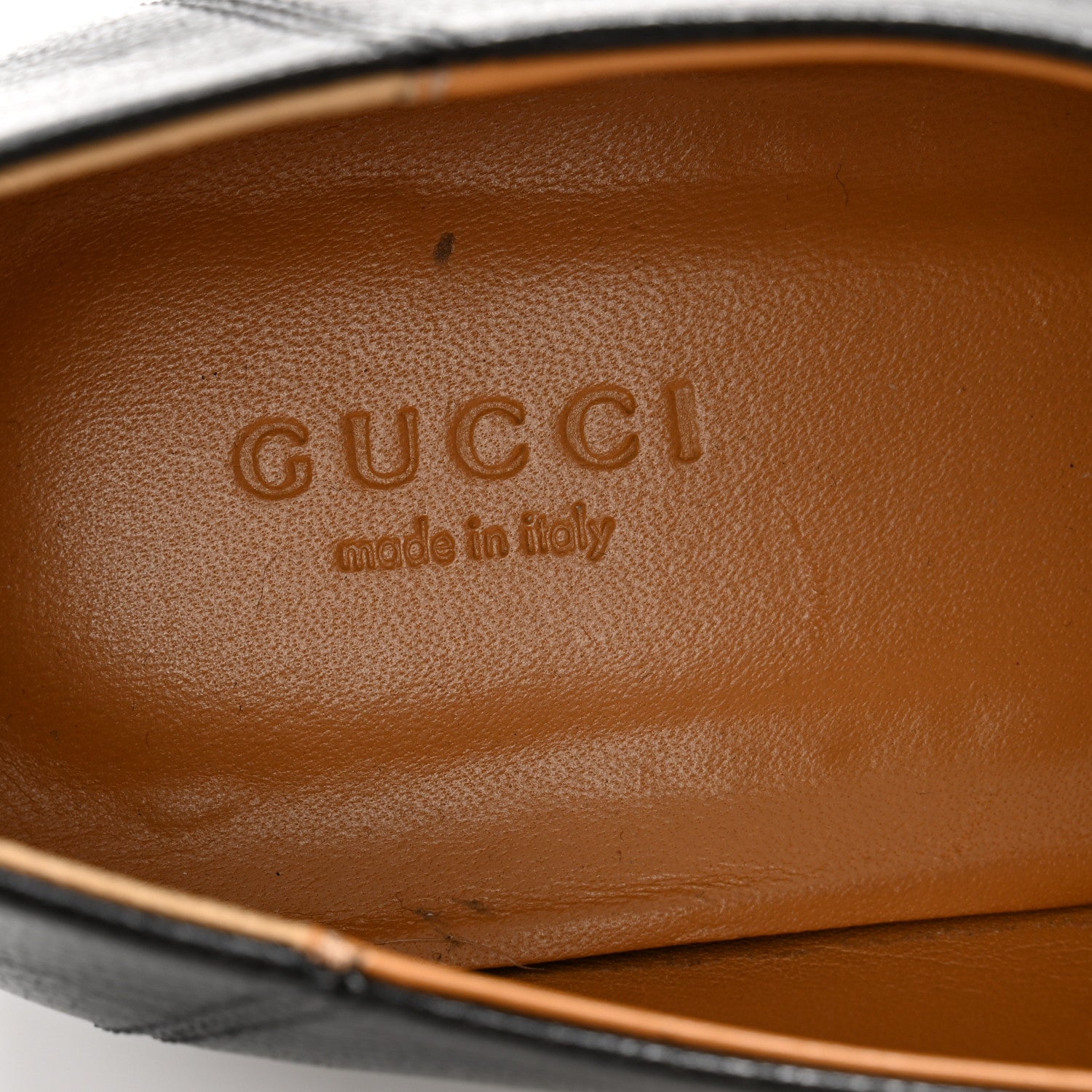 Gucci Goatskin Womens Horsebit Mid-Heel Loafers 38 Black 6 of 12