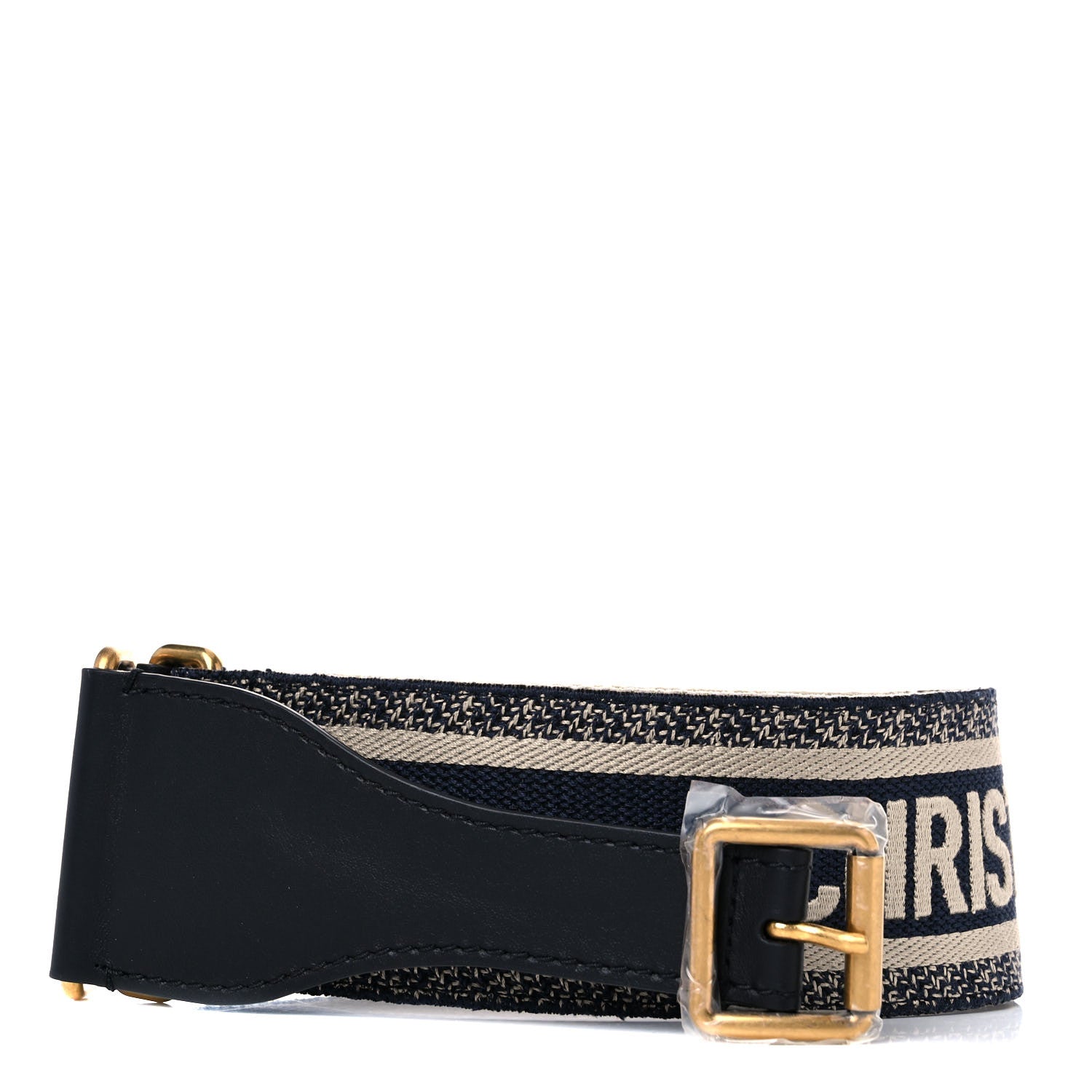 Christian Dior Canvas Embroidered Large Book Belt 75 30 Bleu 1 of 8