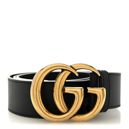 Gucci Calfskin Double G 40mm Belt 85 34 Black 1 of 5