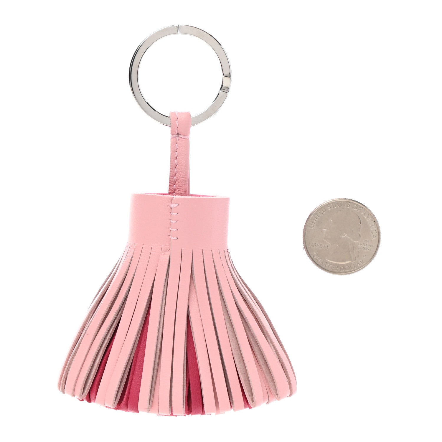 Hermes Lambskin Tri-Color Carmen Tassel Key Holder 2 of 4