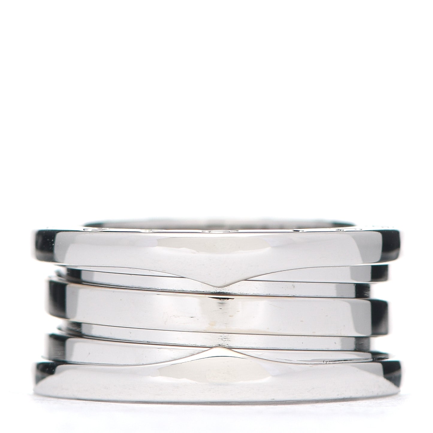 18K White Gold B.Zero1 Three-Band Ring 48 4.5