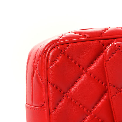 Chanel Lambskin Quilted Medium Easy Carry Flap Red 11 of 11