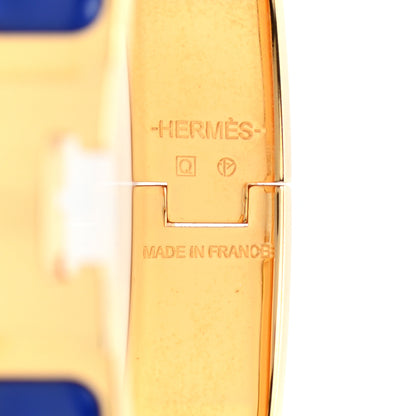 Hermes Narrow Enamel Clic Clac H Bracelet PM Bleu Royal 4 of 5