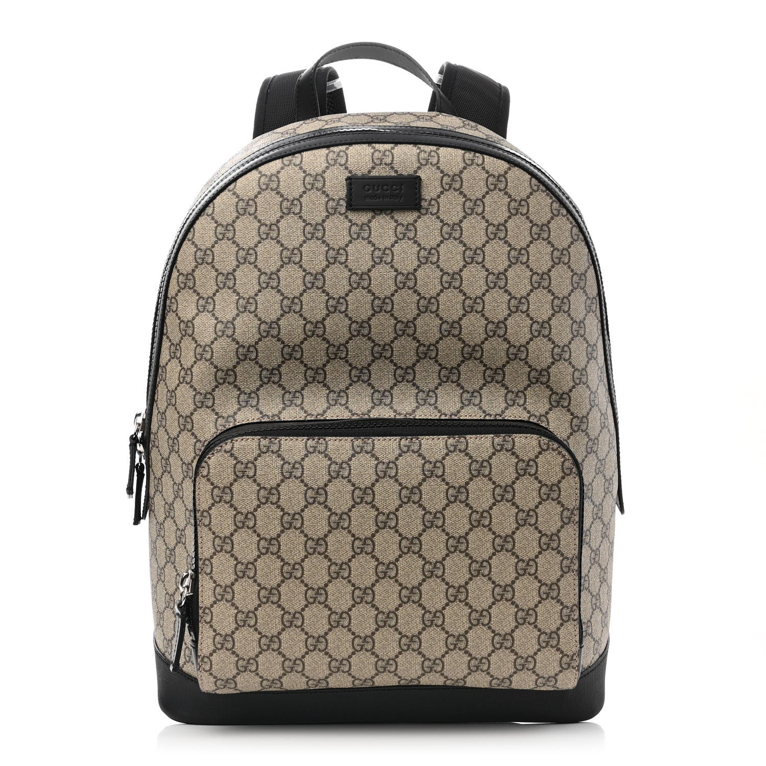 Gucci GG Supreme Monogram Medium Backpack Black 1 of 10
