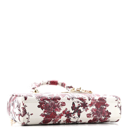 Christian Dior Calfskin Le Coeur Des Papillons Small Lady D-Joy White 3 of 12