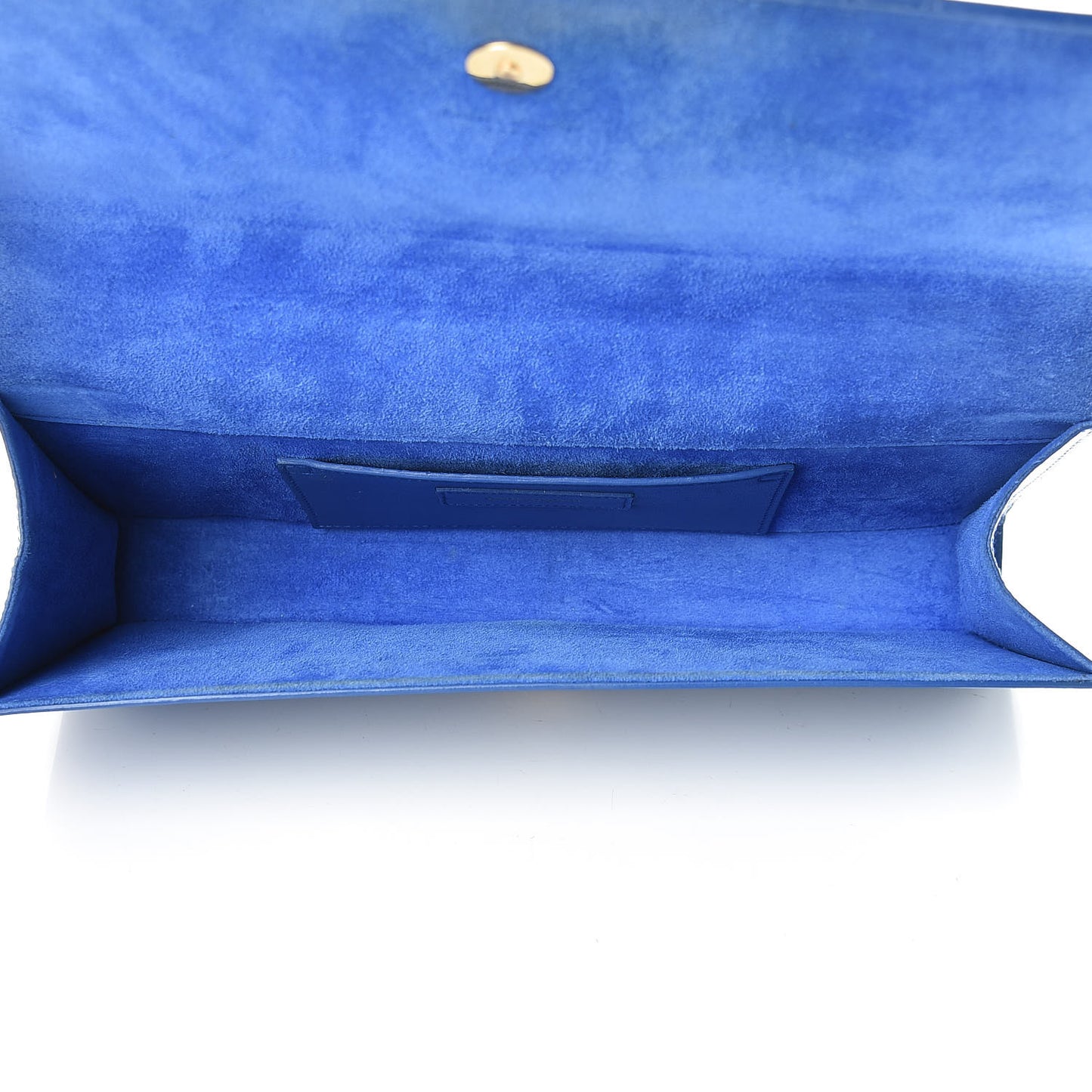Patent Grain De Poudre Classic Monogram Cassandre Clutch Blue