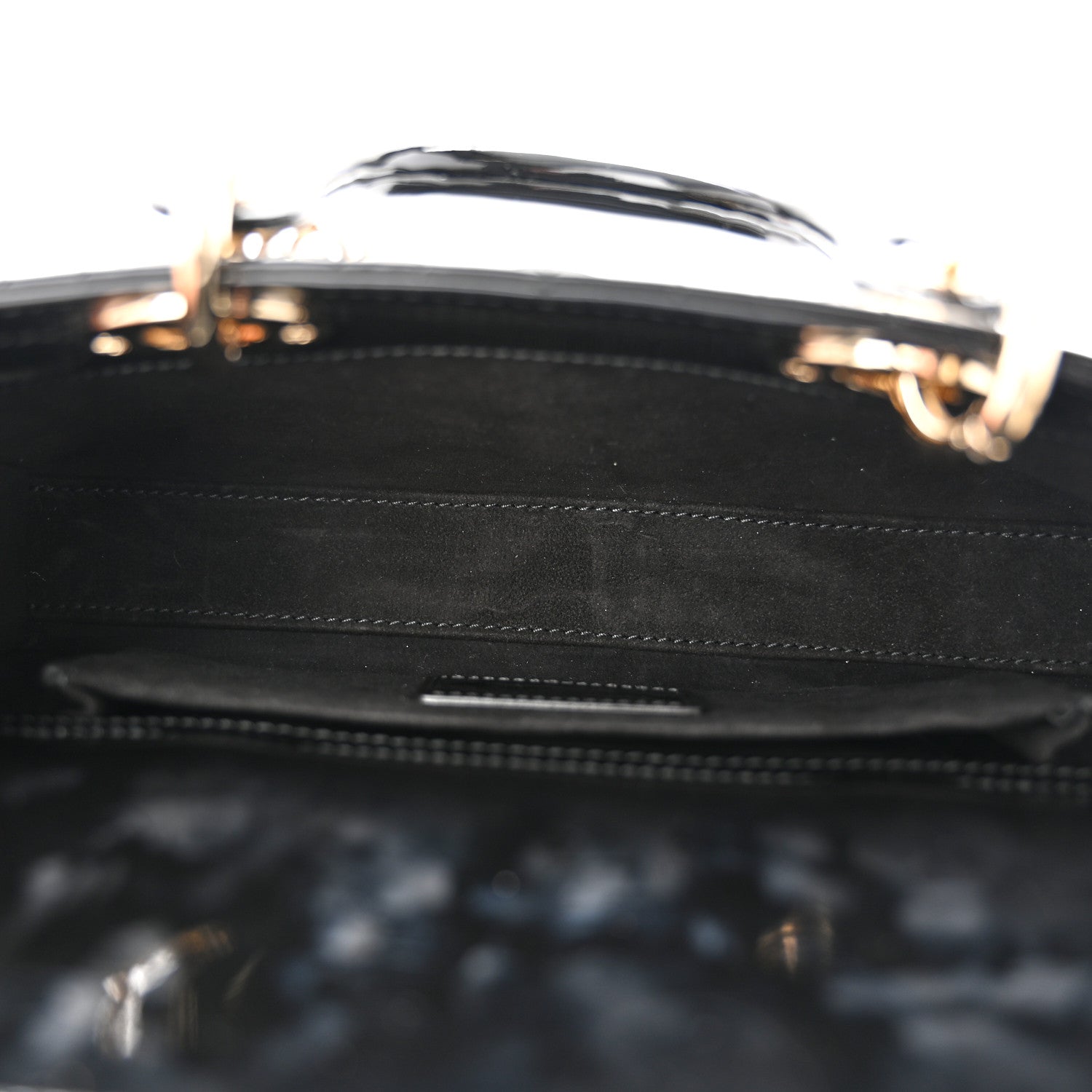 Christian Dior Patent Cannage Small Lady D-Joy Black 5 of 11