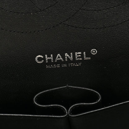 Chanel Lambskin Chevron Quilted Jumbo Double Flap Black 6 of 10