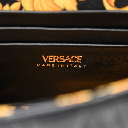 Versace Nappa Quilted Virtus V Evening Bag Black 7 of 11