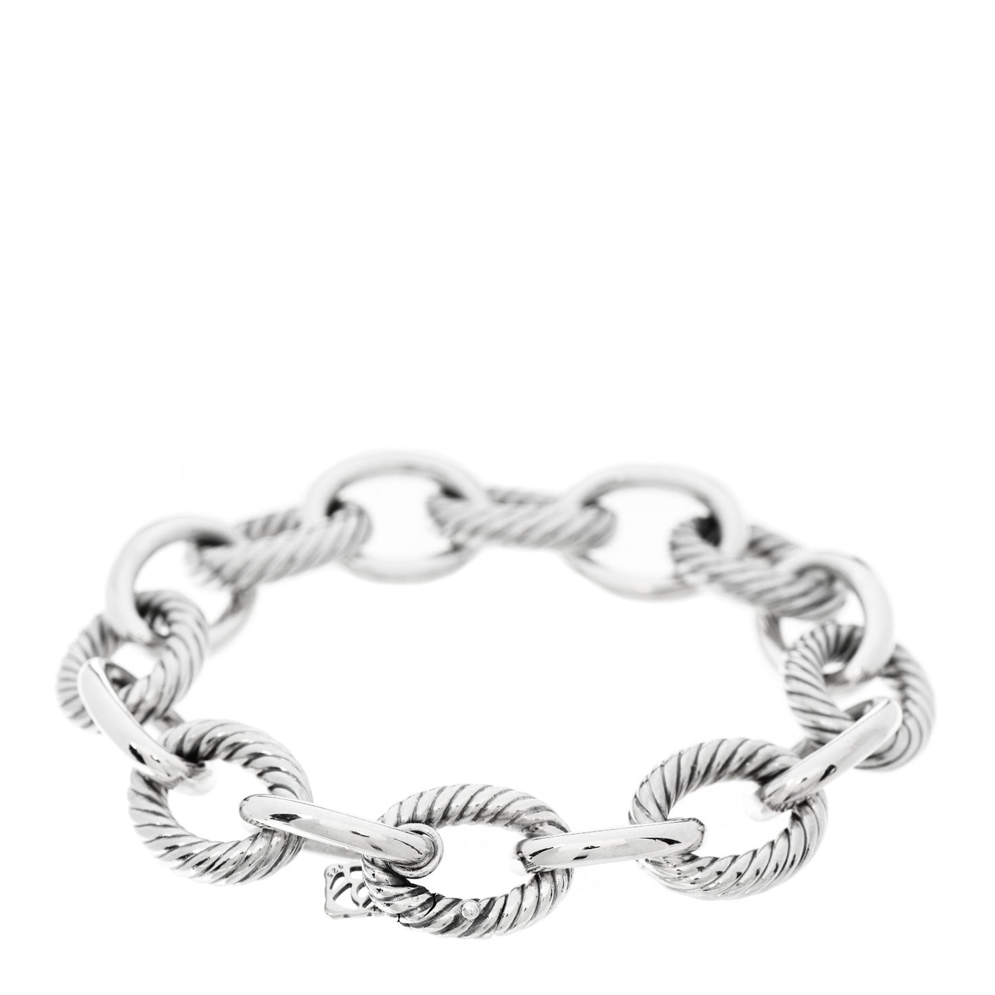 Sterling Silver 17mm Extra Large Oval Link Bracelet